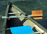 FREE US SHIPPING Canoe Trolling Motor Mount/Bracket 3" Alum X-Bar-Ash Block 
