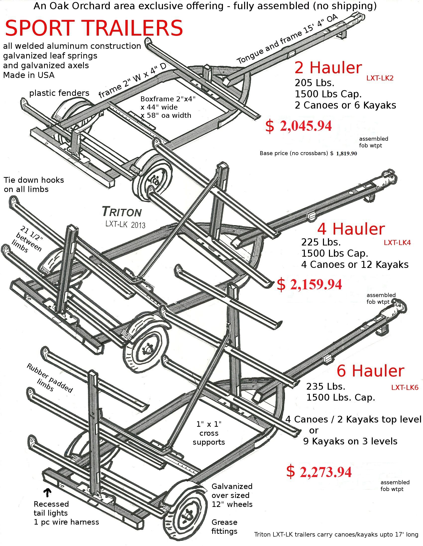 Trailers By Triton Trailex Rackandroll Triton Canoe Kayak Trailer Yakima Rack And Roll